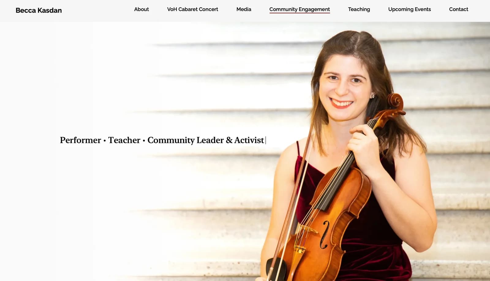 Becca Kasdan Violin website